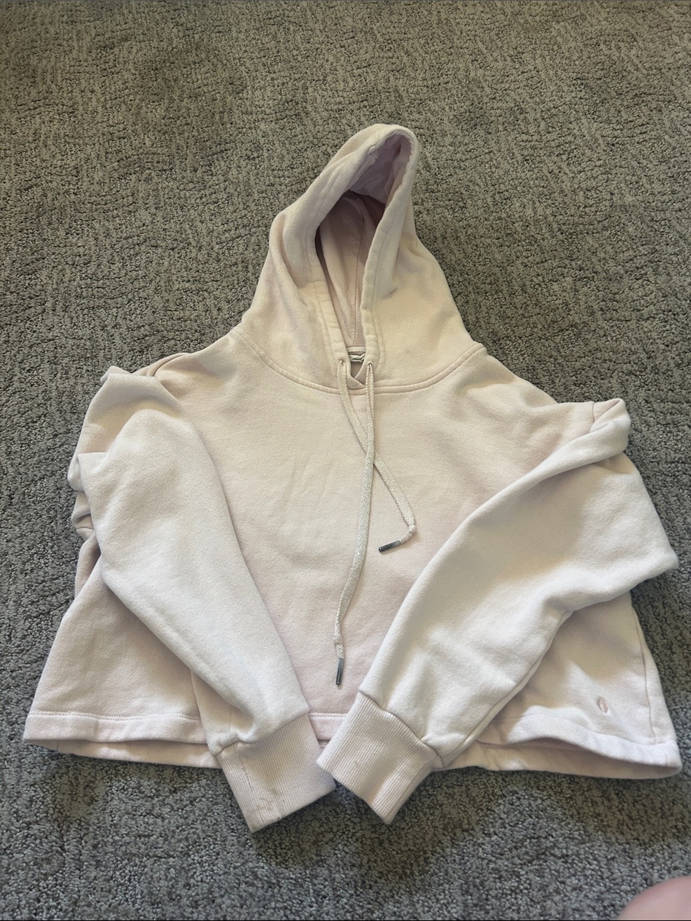 Tavi Noir Light Pink Cropped Hoodie